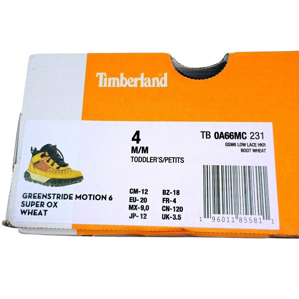 Timberland Greenstride Motion 6 Super Ox Wheat Boots Toddler Size 4 TB0A66MC231 - Picture 10 of 10
